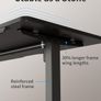 Electric Standing Desk For Gaming 100 x 60 cm Heigh Adjustable Stand up Image 9