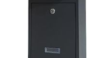 Post Boxes Wall Mounted Waterproof, Steel Mail Box with 2 Keys, Lockable Weatherproof Large Letter