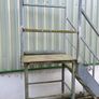 Galvanised steps with platform Image 6