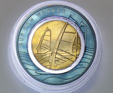 Germany 10 Euro Base Metals (Polymer Ring) Uncirculated Coin 2021 - On the Water (A) - Air Moves