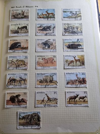 Stamp album 153 Botswana, Lesotho