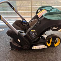 Doona+ Car Seat & Stroller - Full Set with ISOFIX Base, Rain Cover, Newborn Insert & Travel Bags