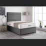 Crushed & plush velvet Divan Bed and mattress Image 4