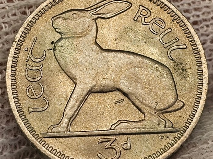 Ireland 1966 3d Threepence Beautiful Uncirculated Lustrous