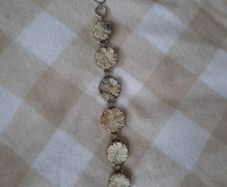 silver pink opal bracelet
