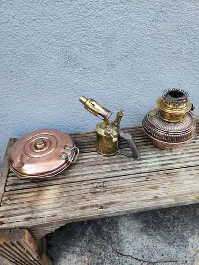 vintage brass and copper