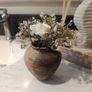 Mini rustic vase with flowers Image 3