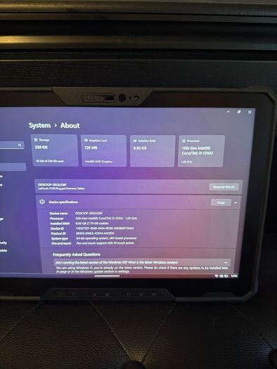 Dell Latitude 7230 Rugged Military Grade Tablet