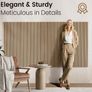 Soundproofing Panels Wood Veneer Acoustic Panels 47.24"x23.62" Self-Adhesive 3D Sound Absorbing, NRC 0.75,for Sound Absorbing (Walnut Effect, 2 Pack 15.5 sq.ft Image 3