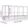 Aviary with Extension Silver 418.5x107x212 cm Steel Image 7