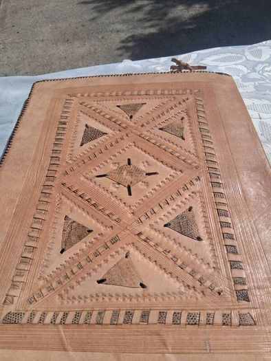 Hand Tooled Leather Presentation Folder