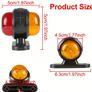 12-24V Double-sided  Truck Side Marker Light Red Amber Image 2