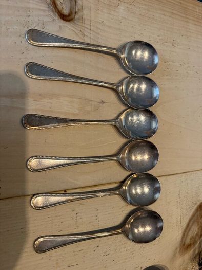 Vintage 6 person A1 silver plated cutlery set ..