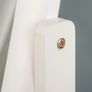 Oval Floor Mirror Shabby Chic Adjustable Tilt dim. 48W x 46D x 147H cm MDF White Image 5