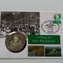 Kaiser Wilhelm coin-medal stamp cover Image 2