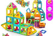 50PCS MAGNA TILES Montessori Education Magnetic Building Blocks DIY Magnets Toys Mini Size Designer Construction Set Gifts for Kids