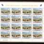 2001 Ireland Irish Motorsport Commemorative Stamp Sheetlet Plate 1A1A1A1A Fine CDS Used with Dublin cancel of 26th April 2001 (First day of issue) on envelope extract Image 2