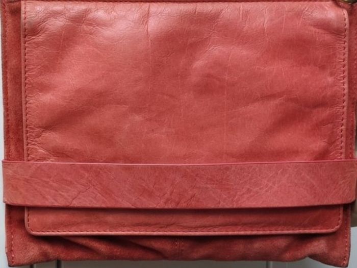 Oasis Orange 100% Real Leather 3 in 1 bag
