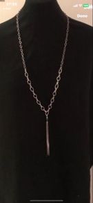 costume necklace Bnwt long silver necklace Bnwt