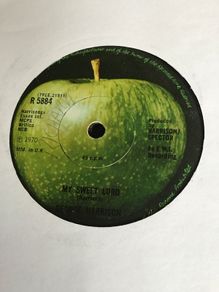 Iconic rare. George Harrison vinyl single record- My sweet Lord