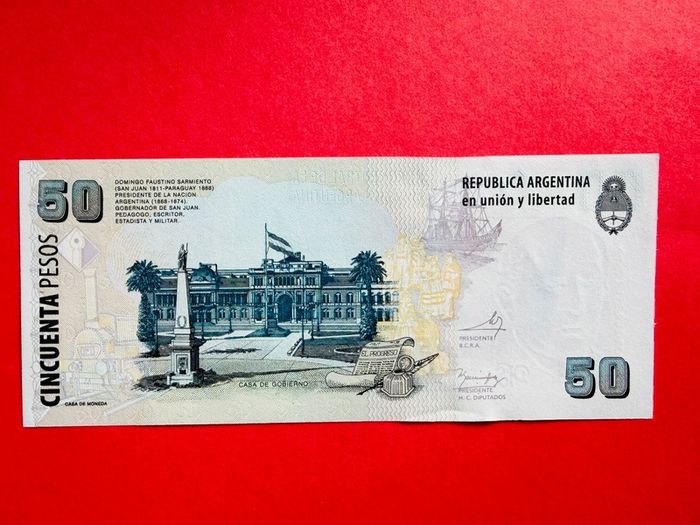 Argentina  50 Pesos  2011. Pick  356 Unc