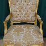 Pair of Rococo-Style Giltwood Armchairs Image 3