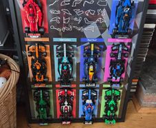 Lego F1 speed champion wall display
