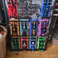Lego F1 speed champion wall display