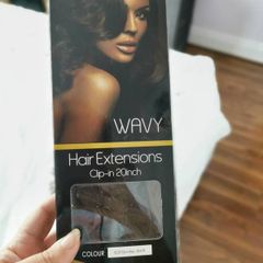 Synthetic wawy hair