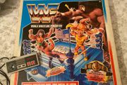 WWF Hasbro ring, 1 boxed used and 1 loose used + figures