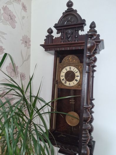 German wall clock Gustav Becker