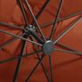 Cantilever Umbrella with Pole and LED Lights Terracotta 300 cm Image 2