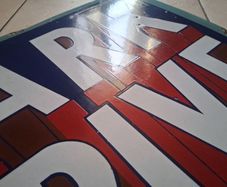 Original Park Drive Enamel Sign large