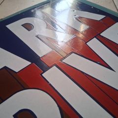 Original Park Drive Enamel Sign large