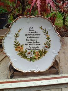 Vintage Display plate "home"