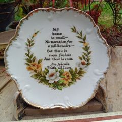 Vintage Display plate "home"