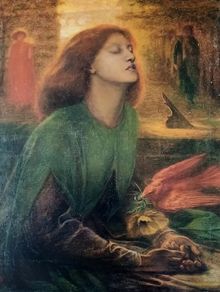 An Original Rare Print from Picture Relics - Beata Beatrix (1870) by ROSSETTI