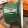 Vintage Mixed Set Emile Henry Ramekins Brown and Green Ribbed Oven to Tableware Set of 6 1980s 2000s Image 6