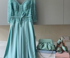 dress, bag & shoes