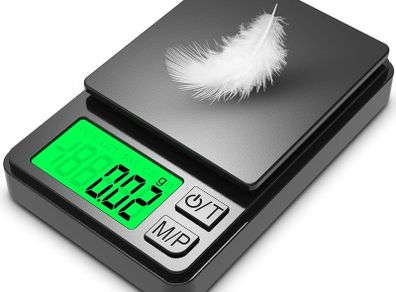Precision Pocket Scale 1000g X 0.1g - Digital Gram, Food, Jewelry, Ounces Grains Scale with Backlit LCD - Mini Scale for Travel