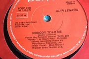 John Lennon  vinyl single - Nobody told me