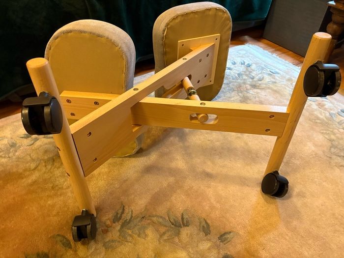 Wooden Kneeling Ergonomic Chair Orthopaedic Posture Stool Frame Seat Beige