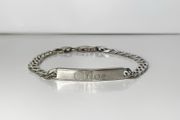 Sterling Silver Curb Link Bracelet - Engraved