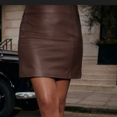 next genuine leather mini skirt postage included