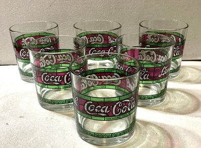 Coca Cola set of Liberty glasses from the 80's