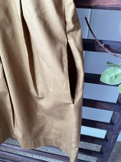 dress Bnwt tan short sleeve dress with pockets size small united colors of Benetton