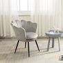 Velvet  Armchair Metal Black Legs Image 5