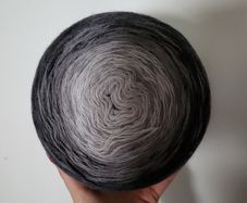 Gradient grey knitting wool yarn 200g NEW yarn cake crochet knitting yarn