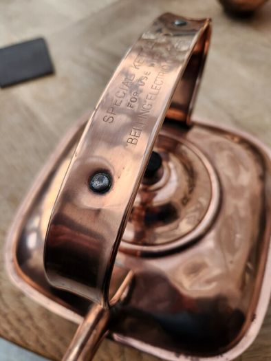 Antique brass kettle
