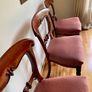 Antique mahogany balloon-back chairs Image 3
